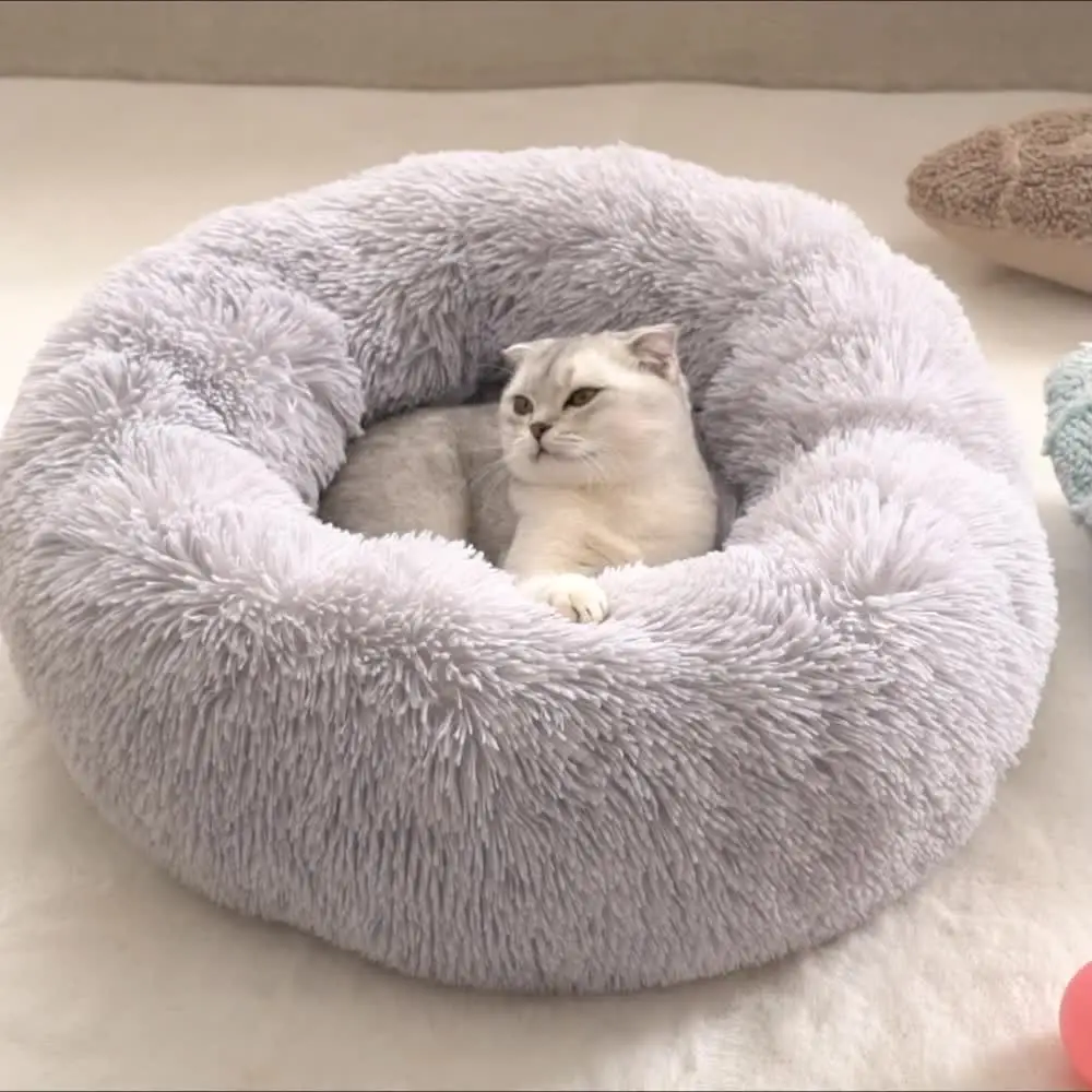 

Pet Bag Plush House Long Calming Soft Hondenmand Kennel Basket Dount For Large Fluffy Cushion Dog Dogs Cat Bed Mat Beds Sleeping