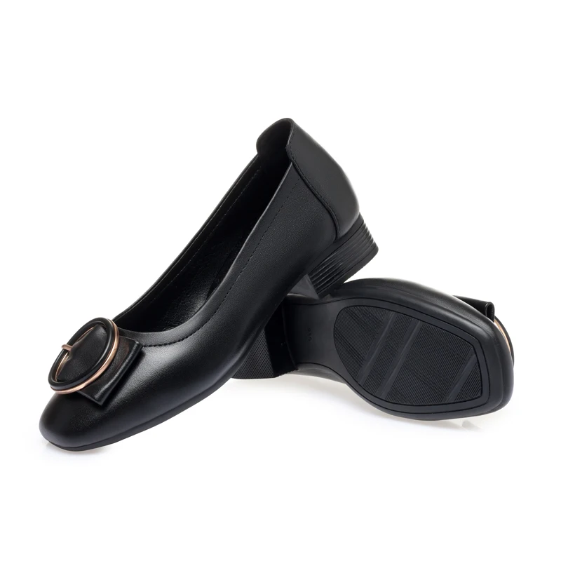 DIMANYU Daily Shoes Women 2023 New Genuine Leather Women's Spring Shoes Large Size 41 42 43 Slip-on Women Shoes