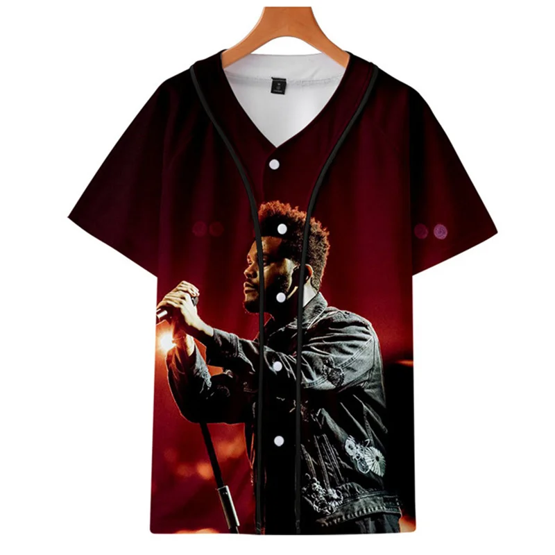 

New Men's Summer Baseball Jersey Style Youth 3D Printed Baseball Jersey Unisex Fashion Harajuku Street Casual Sports Shirt