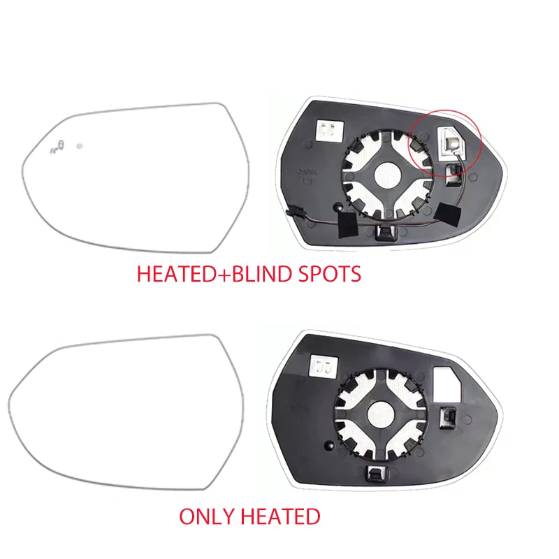 Боковая внешняя крышка зеркала заднего вида стеклянная в сборе рамка для