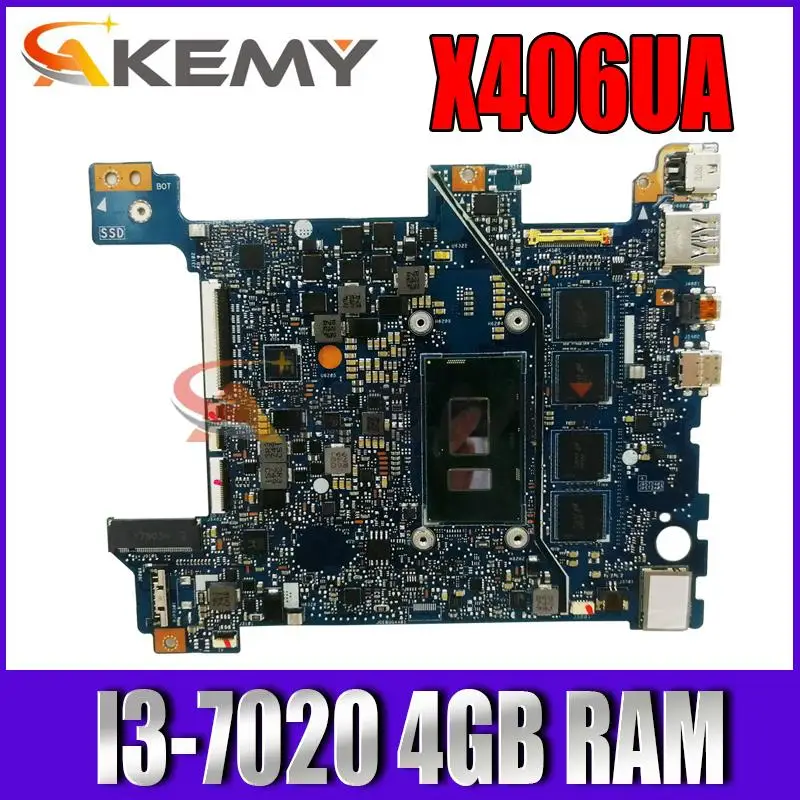 

Материнская плата X406UA подходит для VIVOBOOK S406, S406U, V406U, X406U, x406hid, материнская плата для ноутбука с процессором I3-7020U, 4 Гб, 100% тест