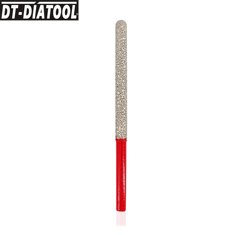 DT-DIATOOL 1pc 7.2mm Diamond Mortar Raking Miling Finger Bit Round Shank Brick Removal Ceramic Tile Granite Marble Enlarge Shape