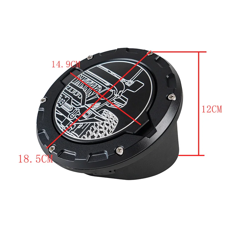 

Противоугонная блокирующая крышка топливного бака, совместимая с Jeep Wrangler TJ 1997-2006, металлический материал