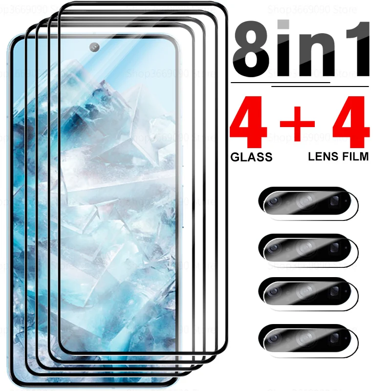 

Закаленное стекло 8 в 1 для Google Pixel 8 Pro, защитные пленки для экрана Google Pixel 8Pro Pixel8 Pixel8Pro, Защитное стекло для фотокамеры