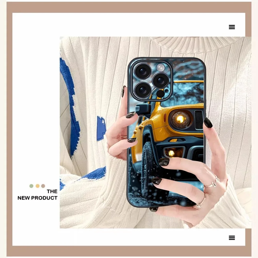 J-Jeeps off road SUV Phone Case For iPhone 16 15 14 13 12 11 PRO MAX PLUS Mini TPU Soft to Skin-friendly case