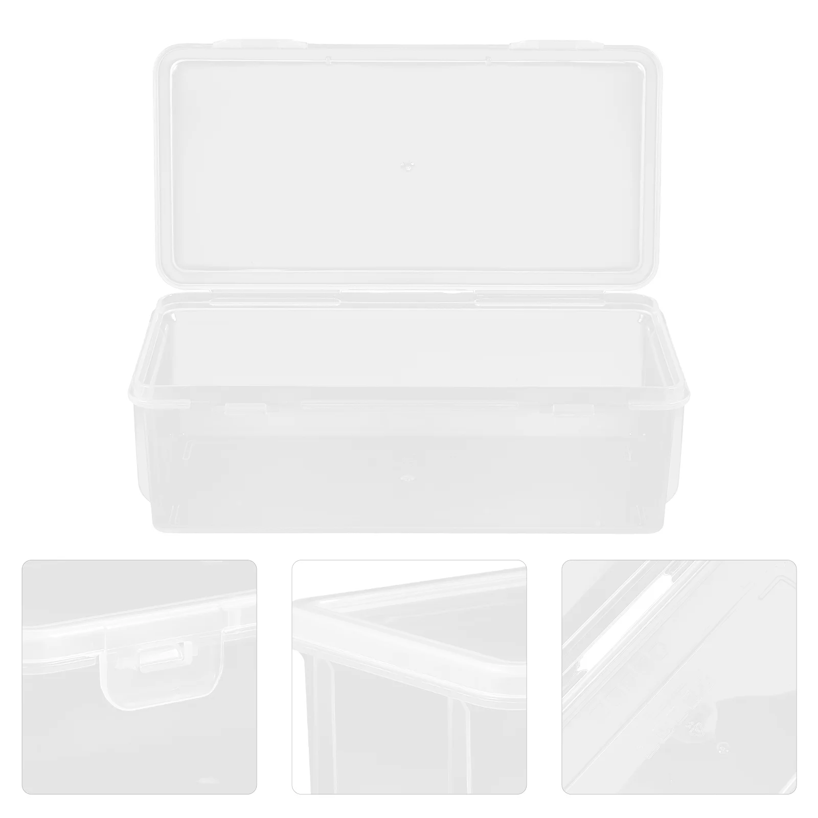

2 Pcs Clear Case Containers Classroom Necklace Cases Detachable Jewelry Organizer Child