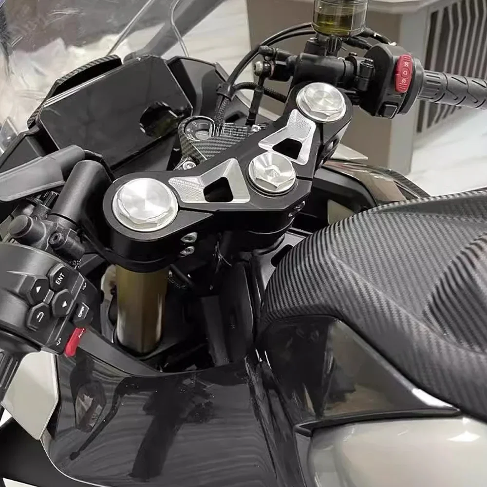 Алюминиевая передняя вилка для мотоцикла с ЧПУ понижения трех деревьев передний