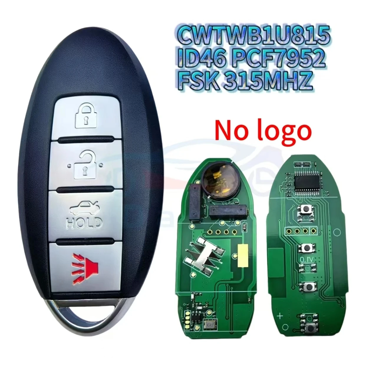 Фото Da Shi 4BTN дистанционный смарт-ключ без ключа для Nissan Sunny Teana Sylphy Sentra Versa 315 МГц ID46-pcf7952A TWB1U815 №2