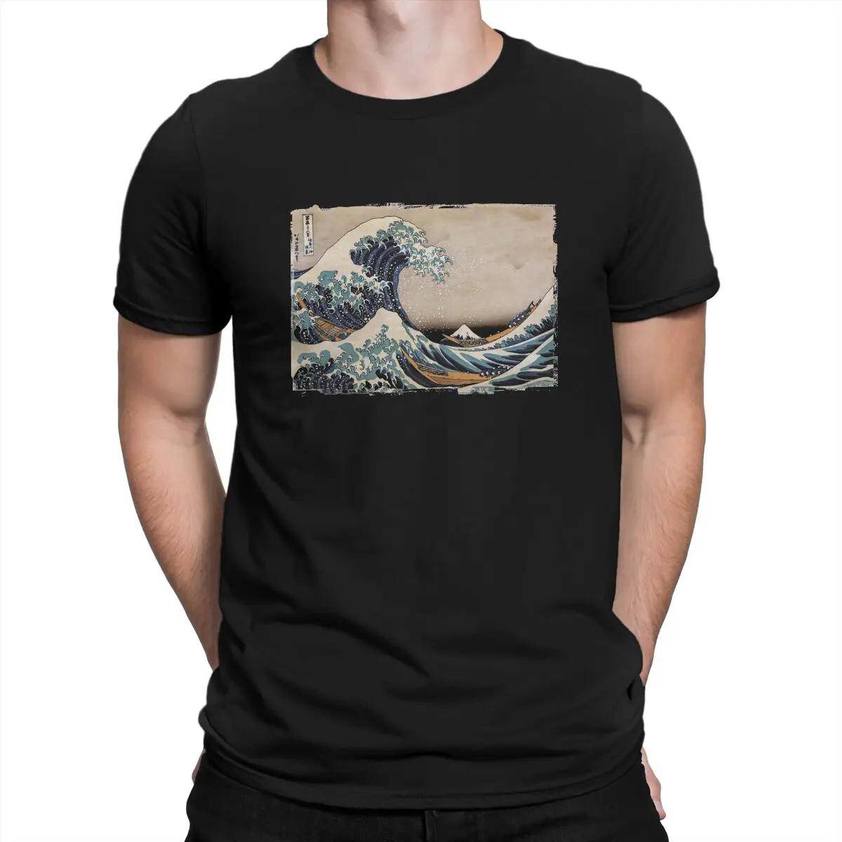 

Мужская футболка Kanagawa The Great Wave Off, Мужская одежда, рубашки из полиэстера, футболка для мужчин