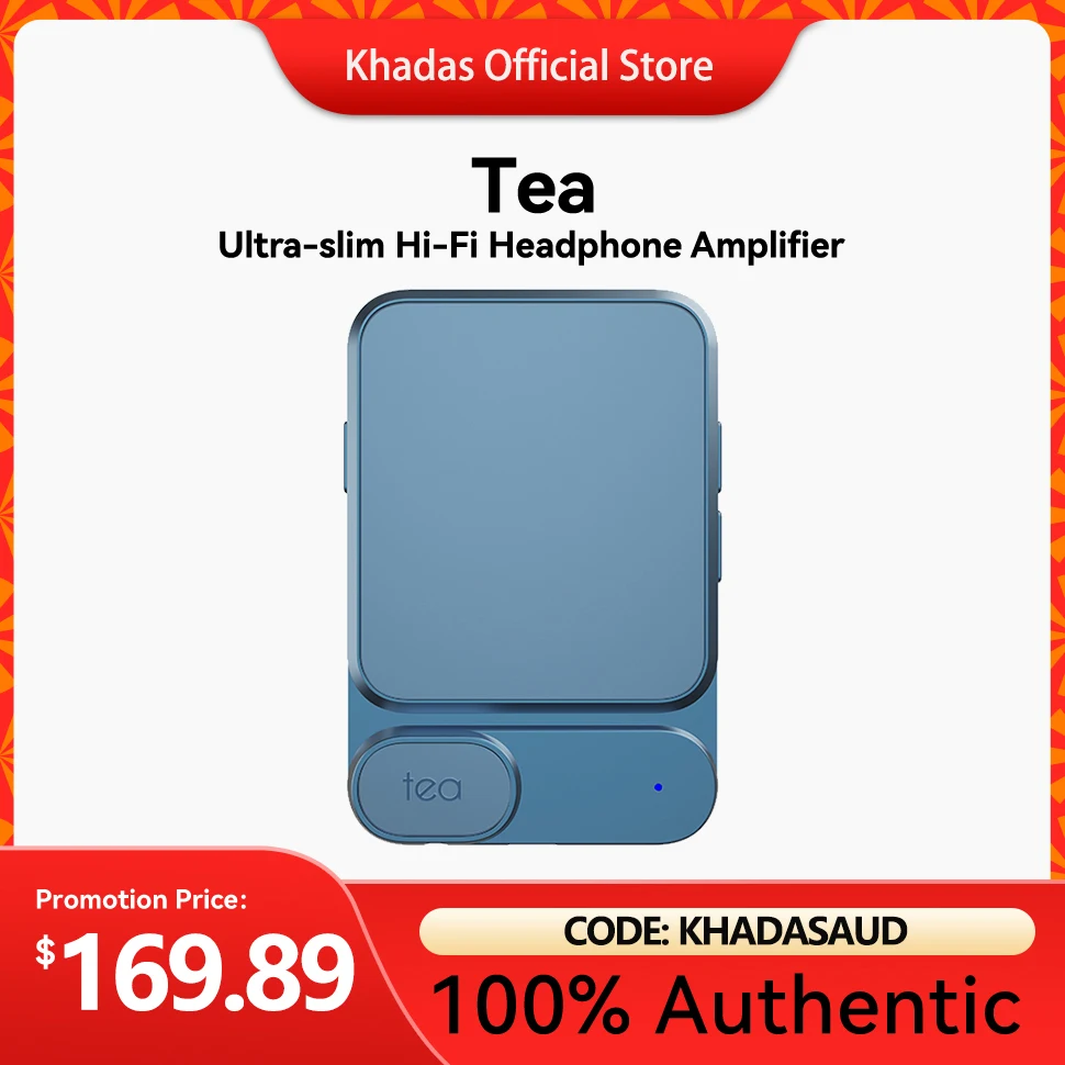 Портативный усилитель для наушников Khadas Tea Mini Audio DAC поддержка LDAC & apt-X HD, совместим с MagSafe, 8H Play Dual Mic DSD256 Портативный усилитель для наушников Khadas Tea Mini Audio DAC поддержка LDAC & apt-X HD, совместим с MagSafe, 8H Play Dual Mic DSD256