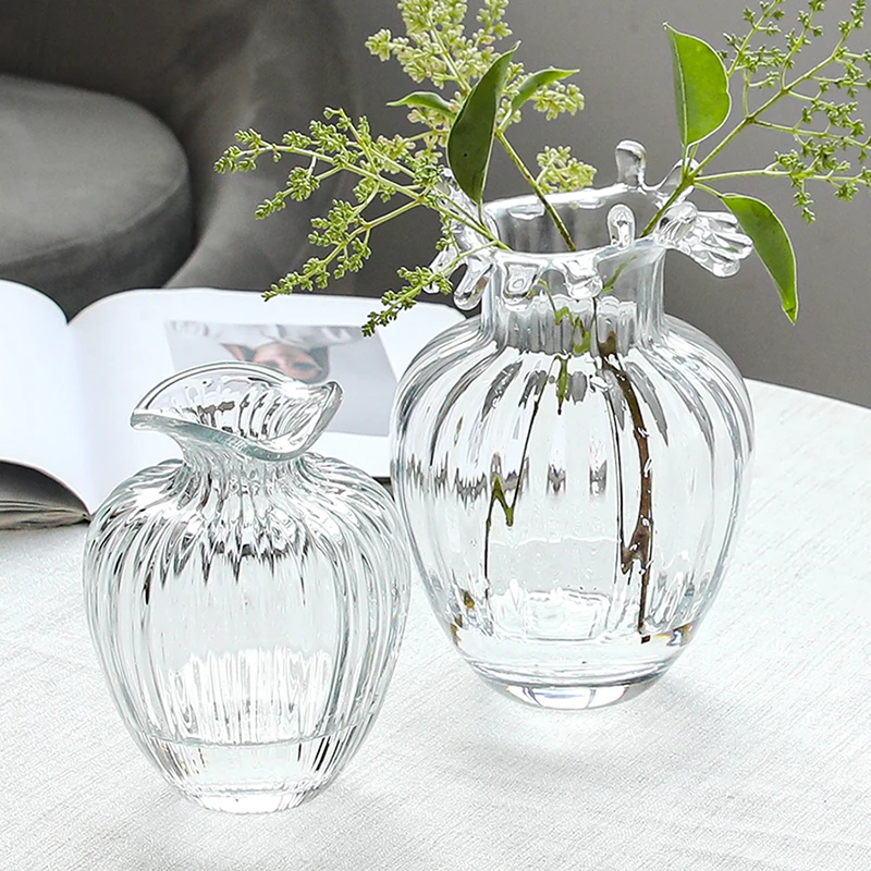 

Modern Luxury Vase of Flowers Terrarium Decorative Vase Design Nordic European Transparent Vaso De Planta House Decoration