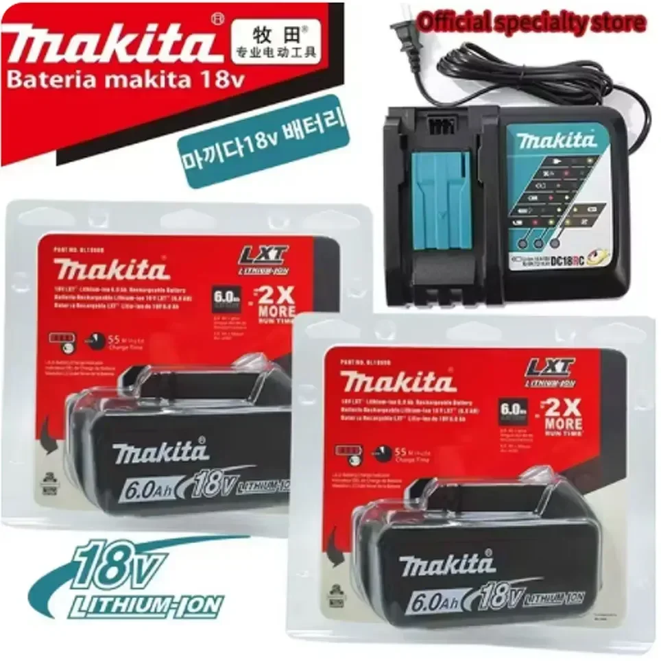 Аккумуляторная батарея Makita 6Ah/5Ah/3Ah/3Ah для 18 В BL1830B BL1850B BL1860 BL1815