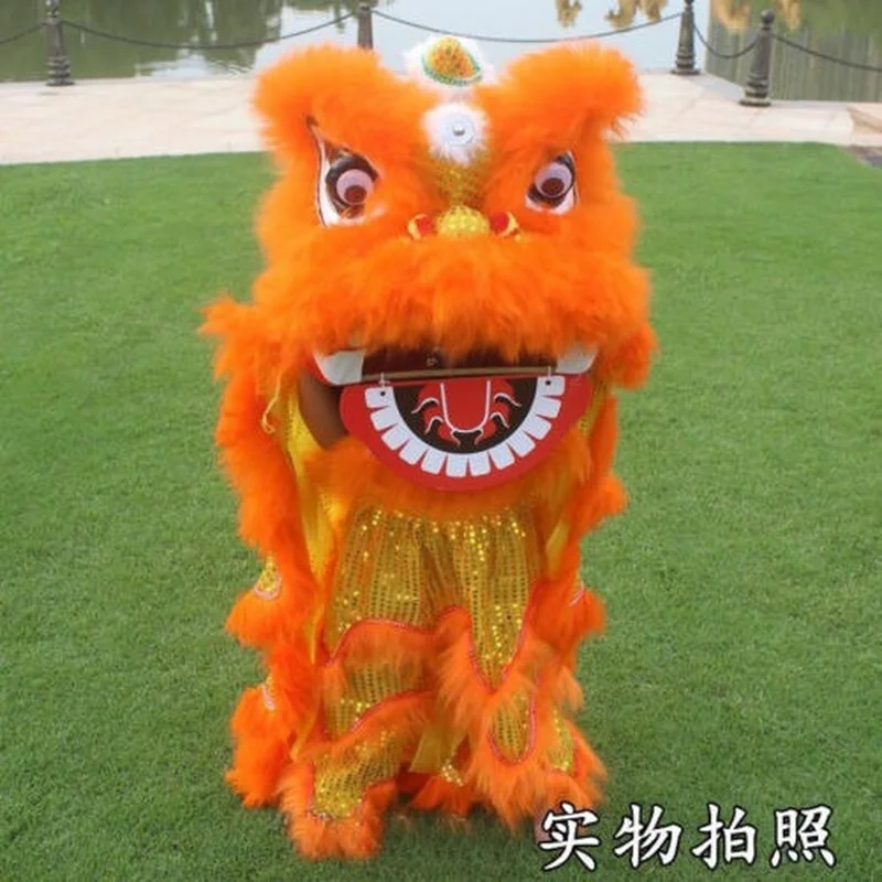 Купи 14-inch Lion Dance Mascot Costume 5-12 Years Old Family Props Costume Furry Suit Cosplay Cartoon Outfits за 23,970 рублей в магазине AliExpress