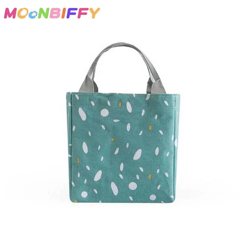 

Сумка для ланча для детей, изоляционный Ланч-бокс, водонепроницаемая Термосумка из ткани Оксфорд, Термосумка с цветочным узором, изолирован...