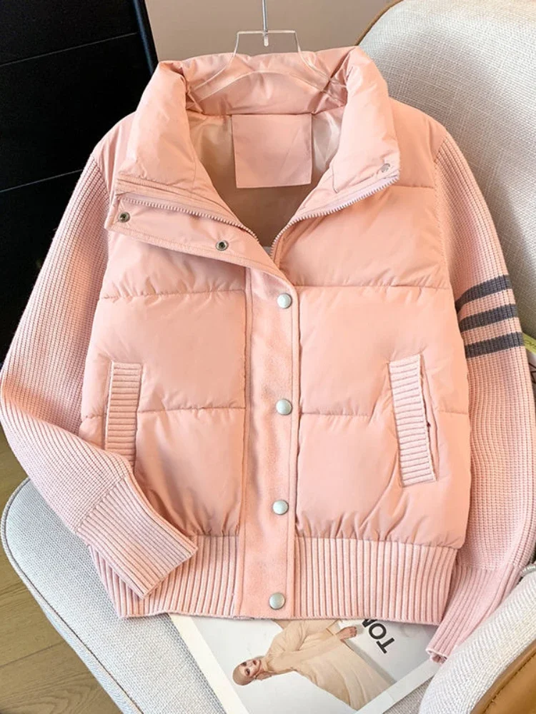 2024 осенне-зимняя модная новая женская роскошная хлопковая куртка высокого