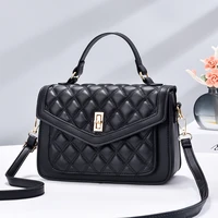 traveasy fashion diamond lattice shoulder bags for women pu leather square sweet female handbags casual hasp crossbody bags