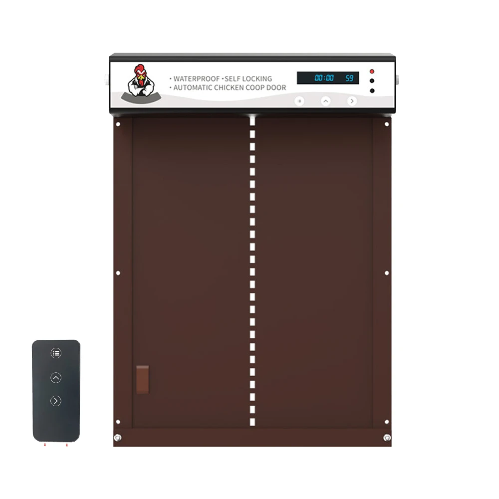 

New Automatic Chicken Coop Door, Light Sensing Door With Wireless Remote, Full Aluminum alloy Doors For Safe Chicken Keeping