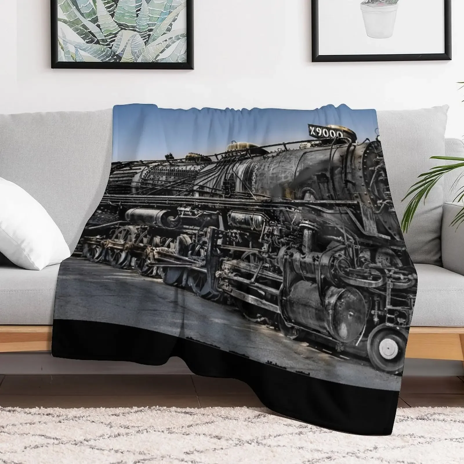 Фото Паровоз Union Pacific №. 9000 - Музей поездов Rail Giants, Помона, Калифорния, США, забавный подарок, плед для кемпинга №2
