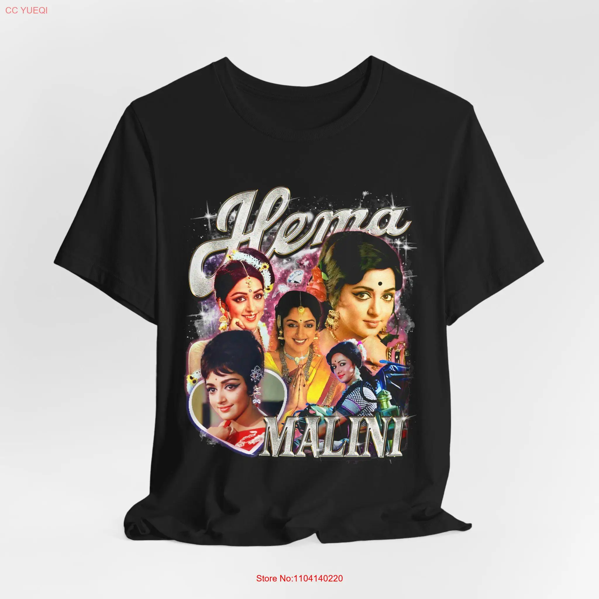 Hema Malini l Bollywood Dream Girl актер Desi Футболка в винтажном стиле Бутлег Джерси с длинными