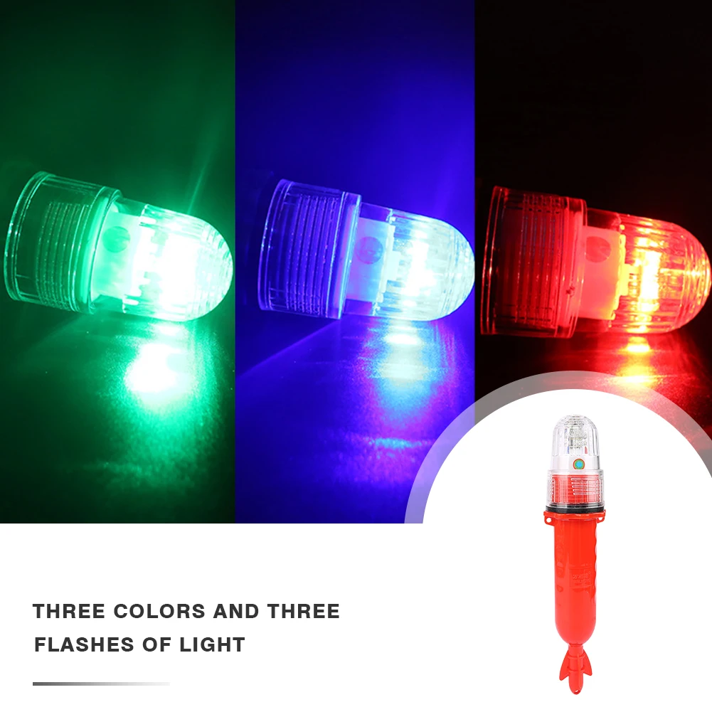 

LED Fishing Light Battery Powered Waterproof Navigation Fishing Light Portable Lightweight Easy Installation Outdoor Accessories