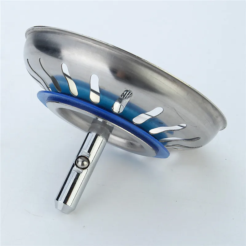 

304 Stainless Drain Steel Kitchen Sink Strainer Stopper Waste Plug Sink Filter Bathroom Deodorization Type Basin Sink