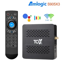 tox1 android 9 0 tv box smart tv box 4gb ram 32gb amlogic s905x3 dual wifi 1000m 4k media player support dolby atmos audio