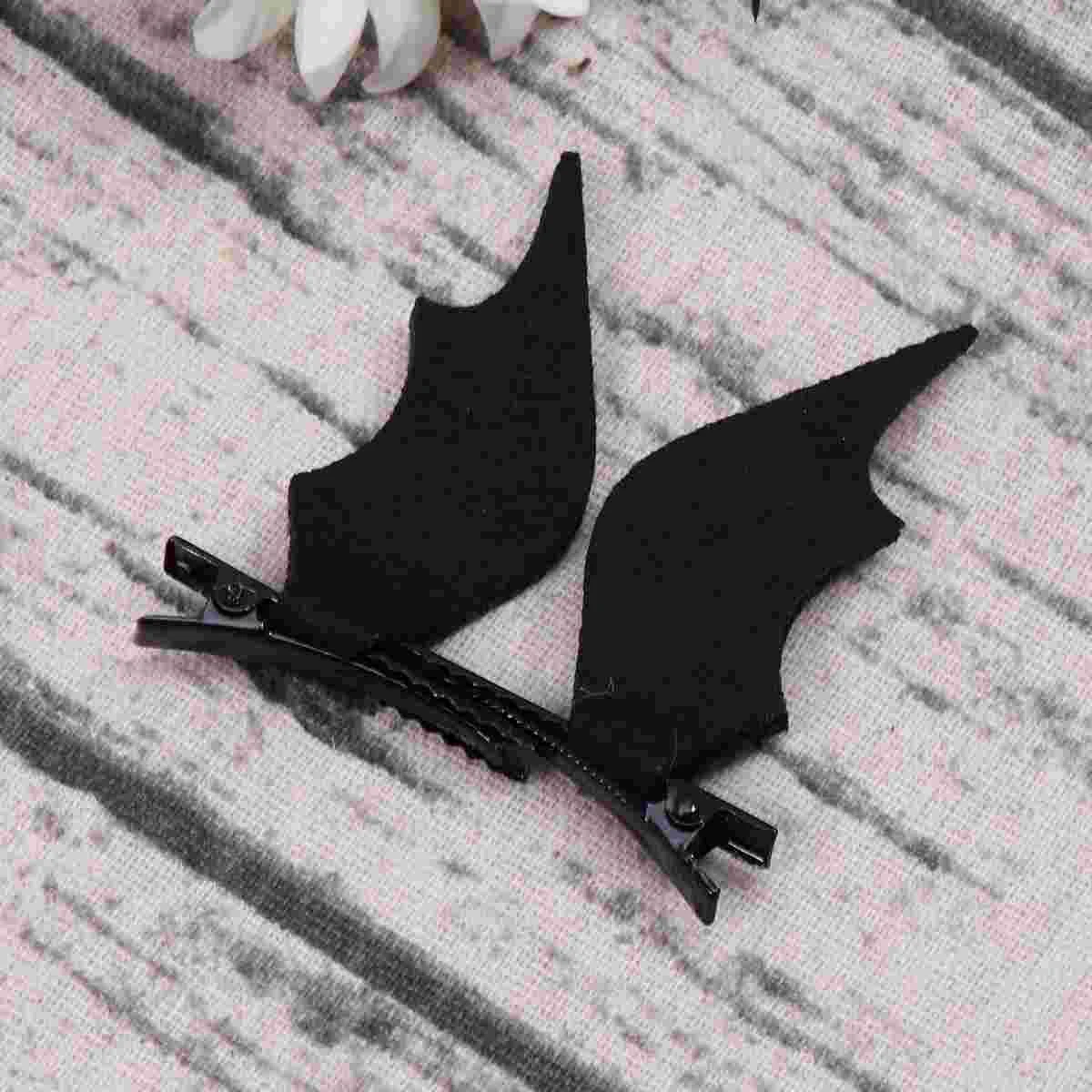 

6 Pcs Party Hairpin Halloween Clips Toddlers Barrettes Girls Wings Cosplay