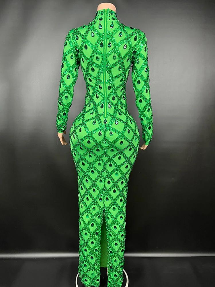 Высокое качество Горячее тиснение сексуальное Сетчатое эластичное платье 2024