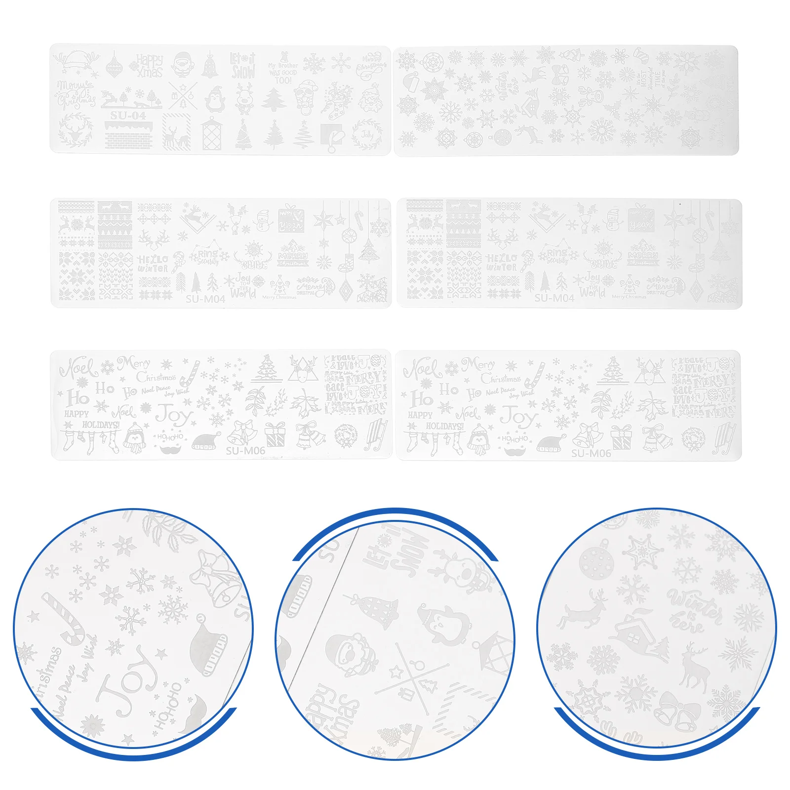 

Nail Christmas Stampingplates Manicure Stampers Diy Stamp Kit Stamper Nailsaccessories Plate Printing Tool Mold Metal