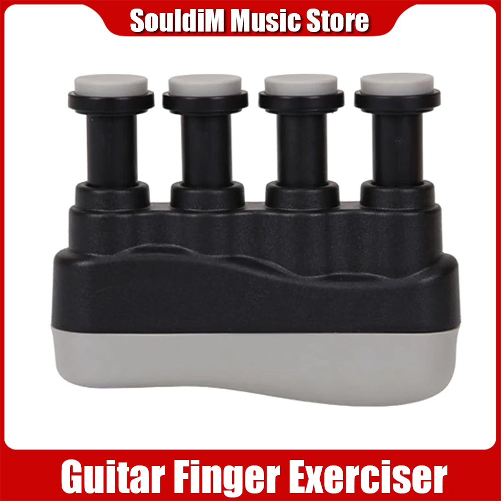 

Guitar Finger Exerciser Piano Guitar Finger Power Trainer Gym Exerciser for Children and Adult Black