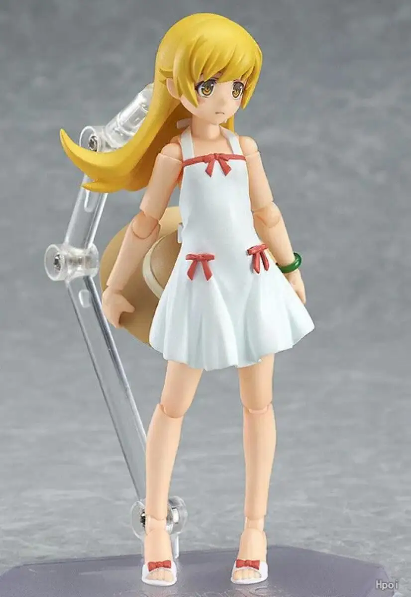 Фото Совершенно новая оригинальная фигурка GOOD SMILE Figma Shinobu Oshino из серии Nisemonogatari, в наличии, отличный подарок. №4