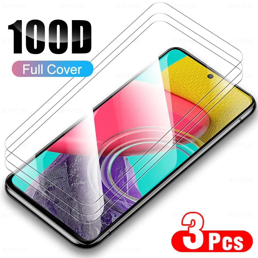 Защитное стекло для Samsung Galaxy M53 6,7 дюйма, 3 шт., закаленное стекло Sumsung M 53 53 53M SansungM53, SM-M536B/DS, защитная HD-пленка