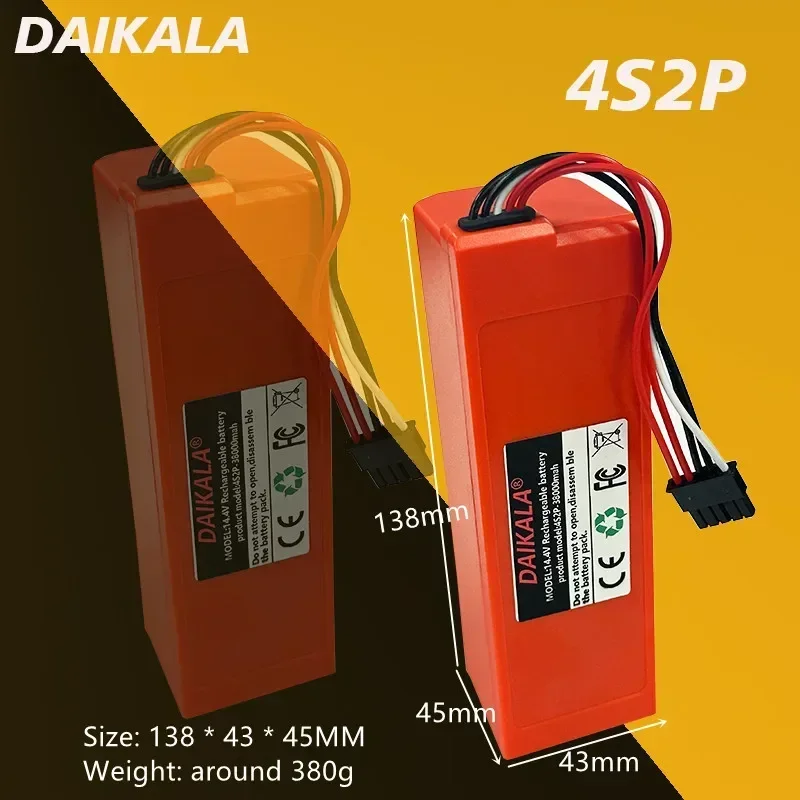 Оригинальный литий-ионный робот-пылесос 14 4 В 38000 мАч Xmi RobolockS50 S51 S55 аксессуар