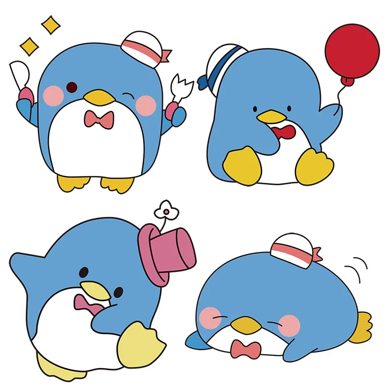 

CM34 супер милый маленький пингвин мультфильм наклейка на стену детская спальня наклейка