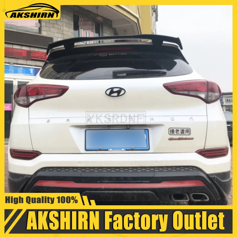 

For Hyundai Tucson 2016 2017 2018 2019 2020 Hatchback Spoiler High quality ABS Car Tail Wing Decoration Rear Roof Lip Spoiler