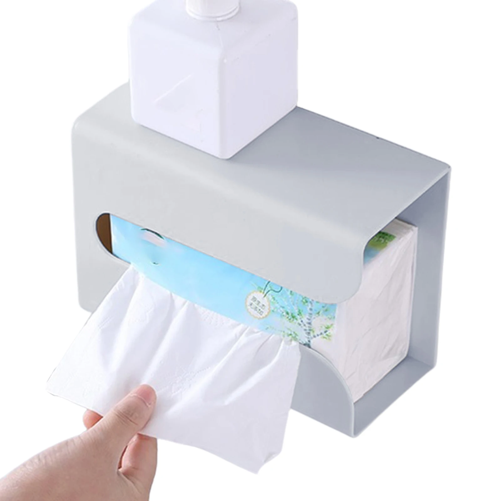 

Toilet Paper Holder Wall Mount Adhesive Tissue Box Holder Mounts To Walls And Cabinets Tissue Dispenses And Holds For Rvs