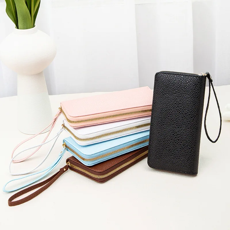 

Fashion Zipper Wallets Womens Long Purses Handbags Coin Purse Cards Holder PU Leather Hand Wallet