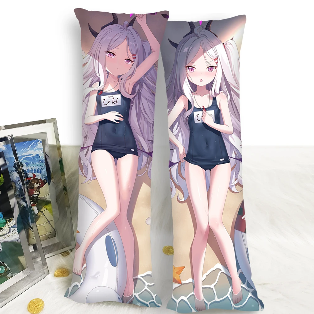 

Накидка «дакимакура» с изображением игрового архива «Синяя архив», чехол для обнимающей подушки, накидка с изображением героев мультфильм...