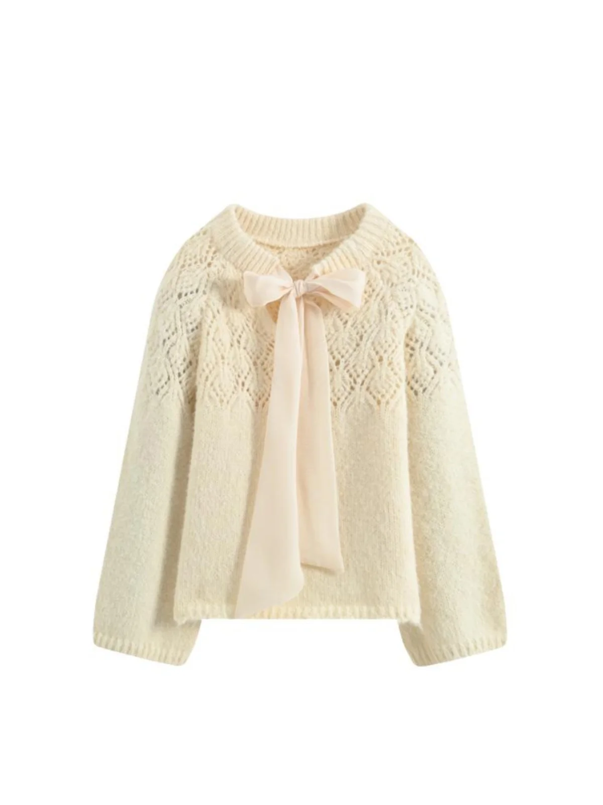 Plus Size Cara Club Plus size Long sleeve Knit sweater Women Autumn and Winter Fat Sister mm Loose Slimming Unique Beautiful Top