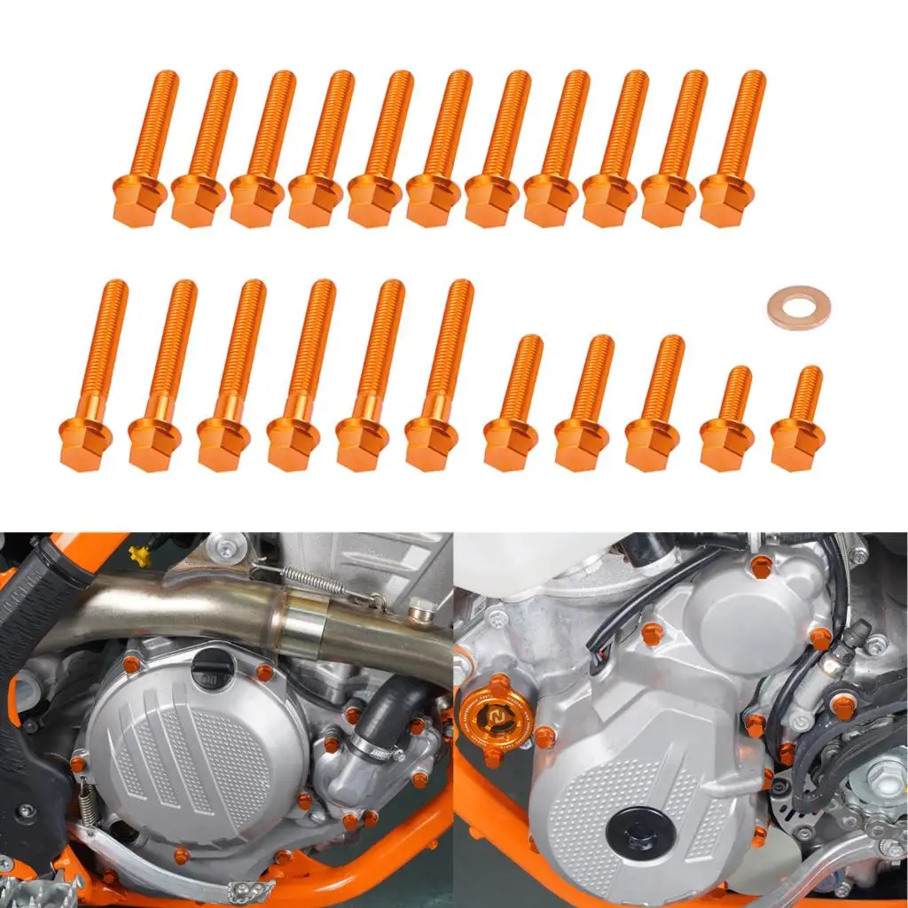 

Комплект болтов двигателя для KTM 790 890 DUKE ADVENTURE 790 890 2019-2022 2021 M5 M6, Крышка зажигания сцепления/крышка водяного насоса/масляного фильтра