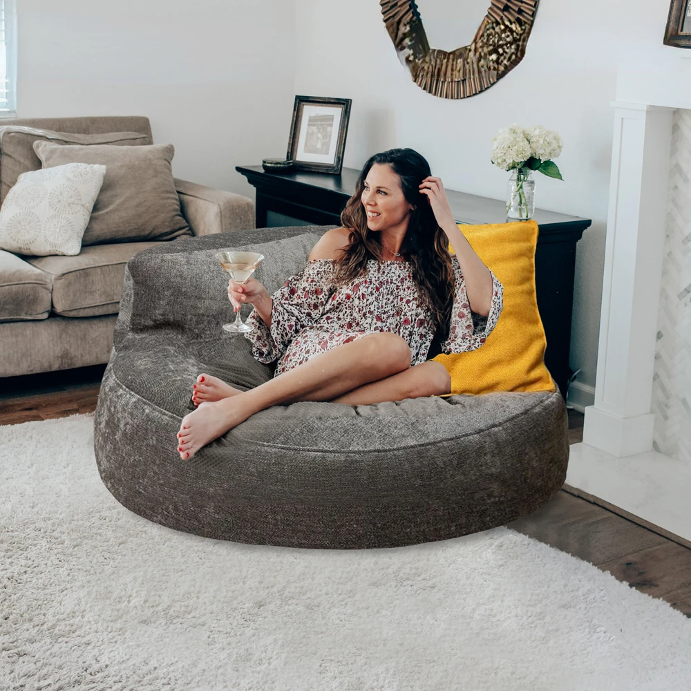 

Lazy 4ft Giant Waterproof Bean Bag Sofa Bed With Filler Outdoor Beanbag Pouf Backrest Couch Chaise Lounge Muebles Decoration