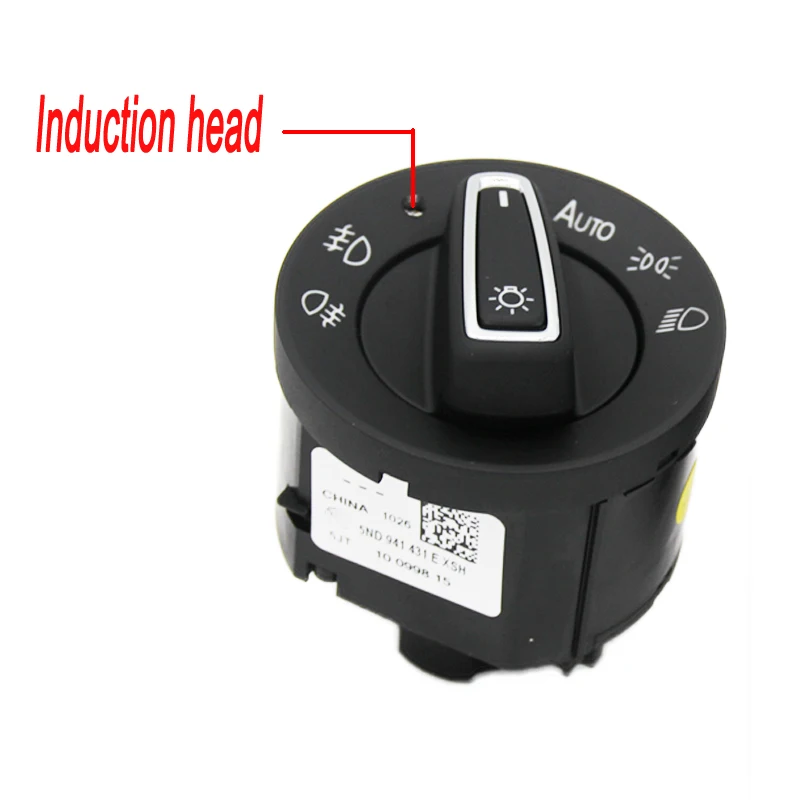 

5ND941431E 5ND 941 431 E Chrome Automatic Light Sensing Headlight Switch for VW Golf MK5 MK6 Passat B6 CC Touran Caddy Tiguan