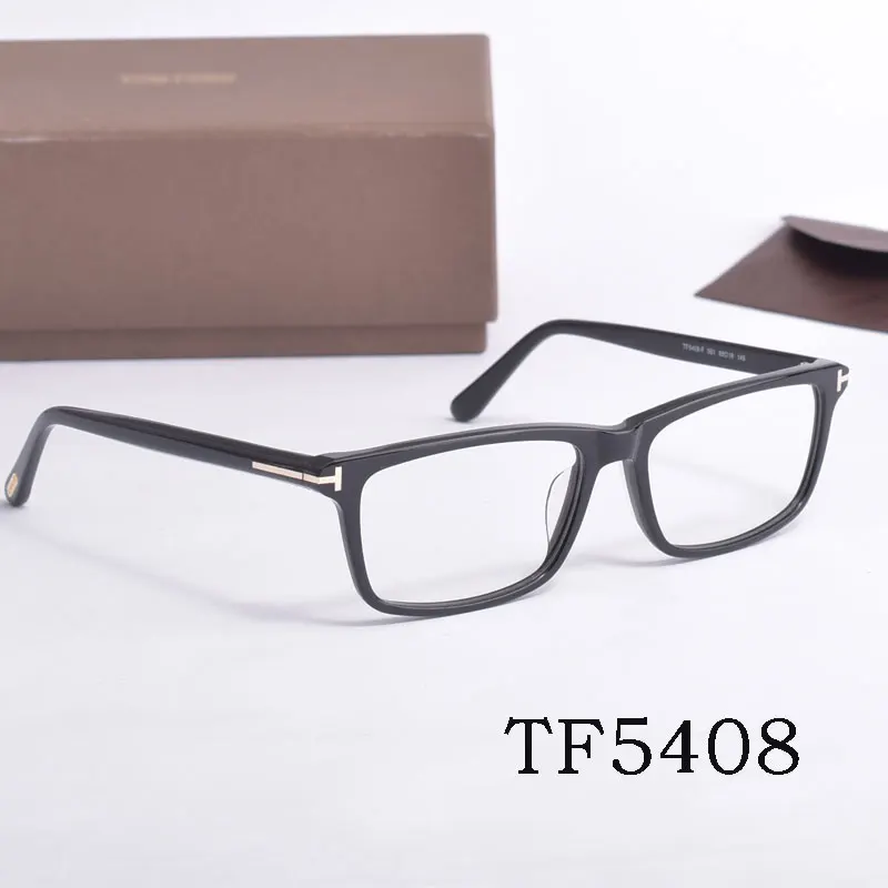 

Big Rectangle Tom For Man Optical Eyeglasses Frames TF5408 Acetate Reading Myopia Prescription Glasses With Case