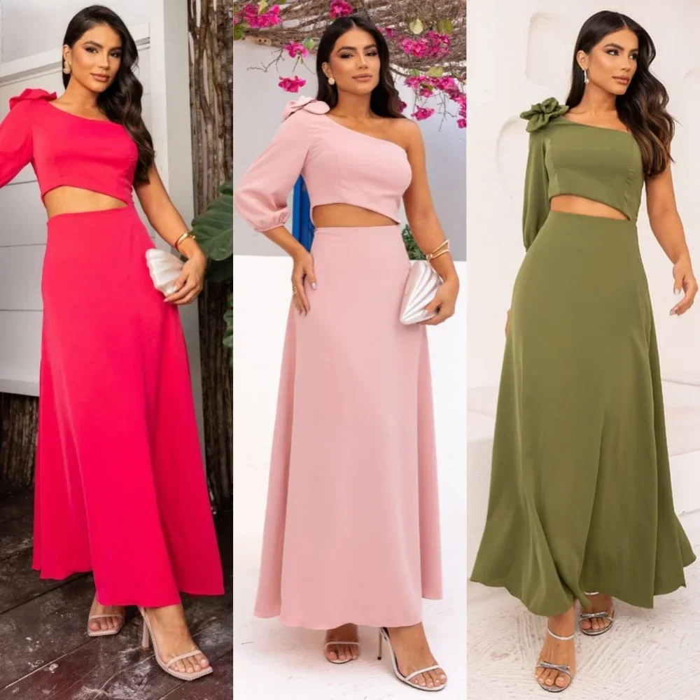 Блестящие трикотажные плиссированные платья трапециевидной формы с цветочным