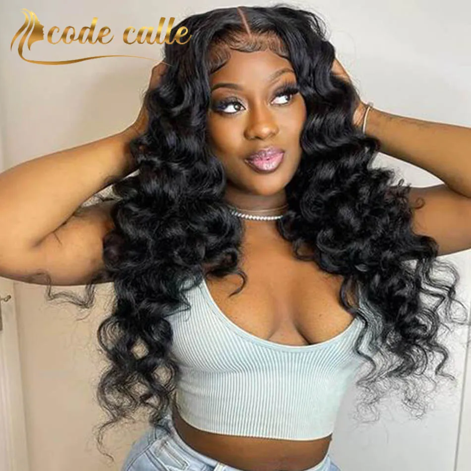 Loose Deep Wave Frontal Wig Remy Brazilian Human Hair Wig Sale HD Transparent Lace Frontal Wig Ali Expres 4X4 Lace Closure Wig