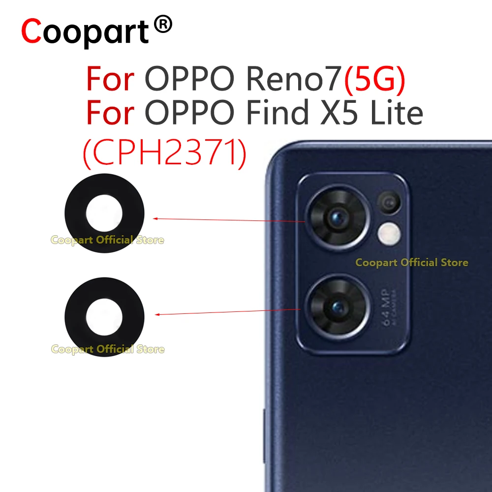 Новый стеклянный объектив задней камеры для OPPO Find X5 Lite Reno7 5G CPH2371 сменная Крышка с