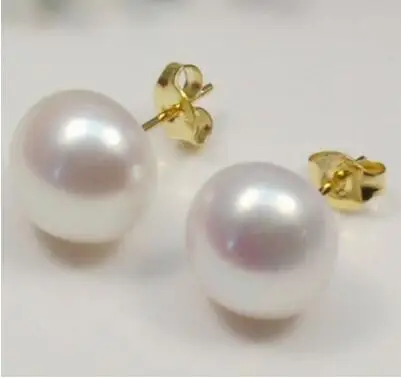 

14K gold 5-13mm freshwater pearl 18K gold earrings in sterling silver
