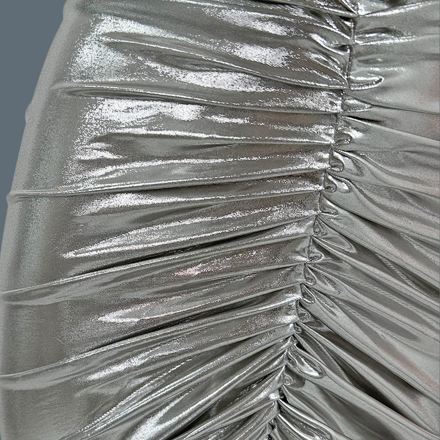 Черный блестящий бандажный топ без бретелек для девочек мини-юбка комплект из 2