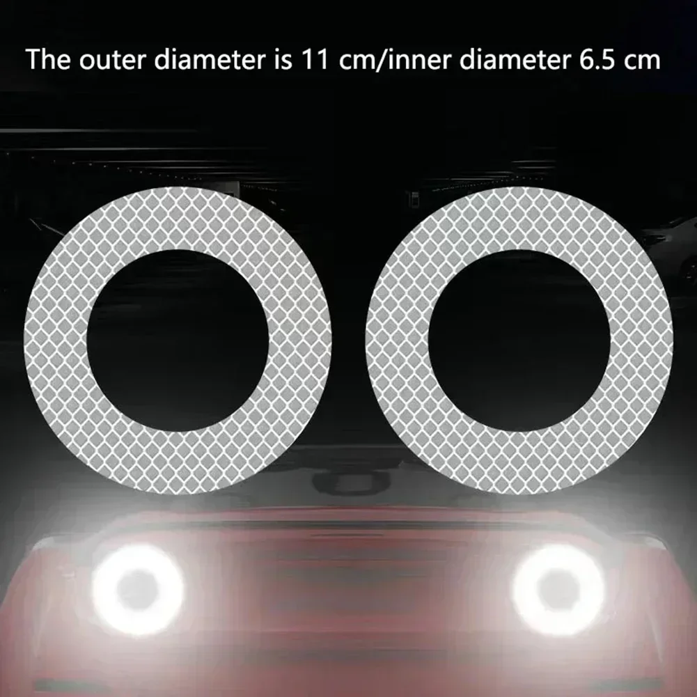 2 шт. светоотражающая наклейка для автомобиля на задний бампер защитная против