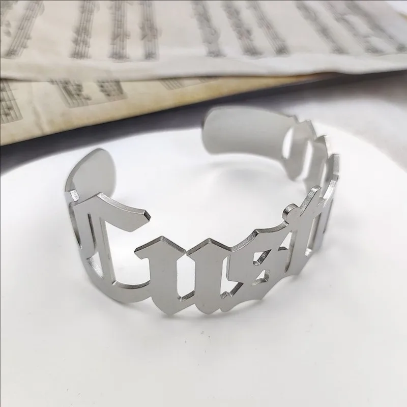 Персонализированный браслет с именем на заказ подарок для нее золотой женские